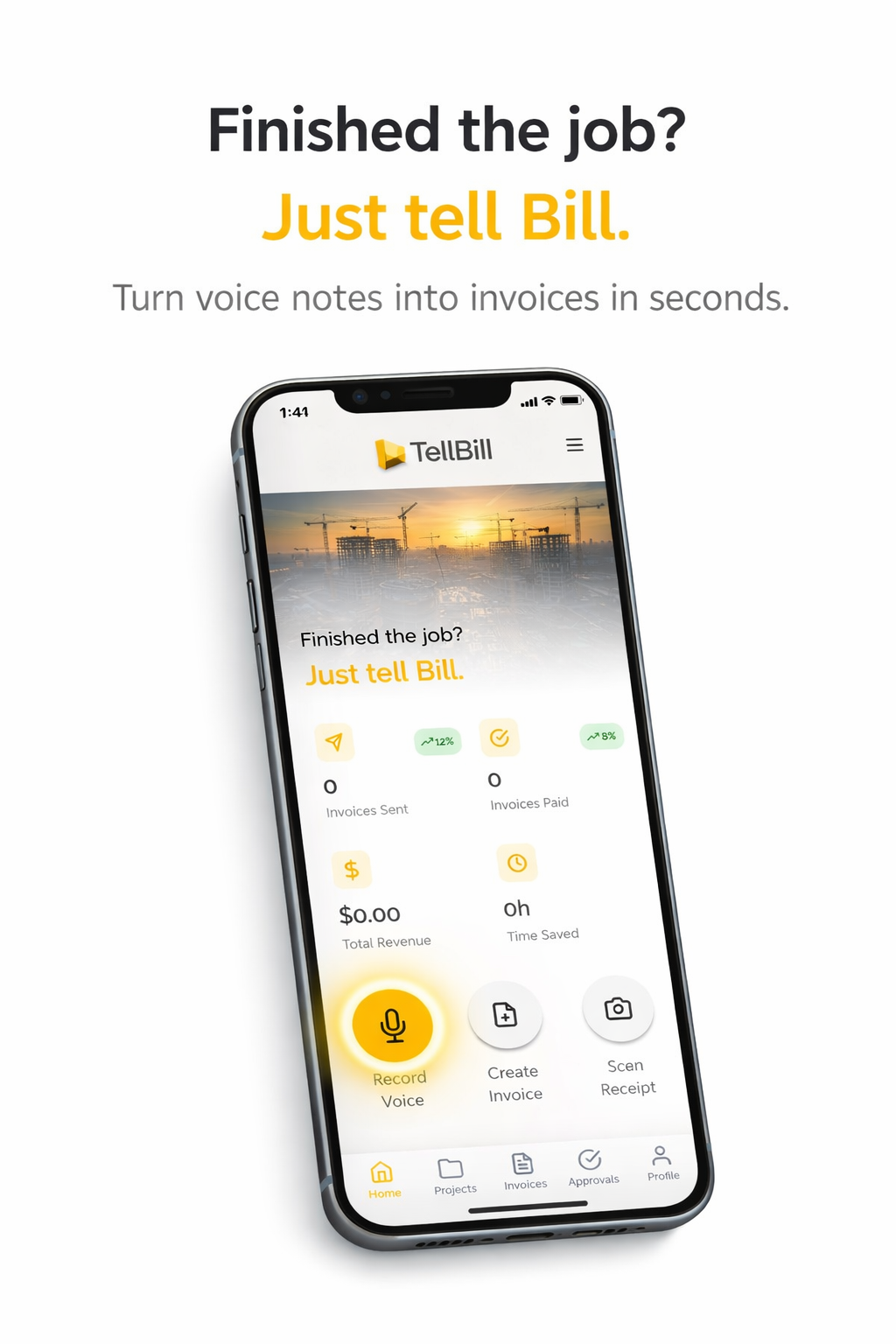 TellBill Voice to Invoice - Create invoices by voice